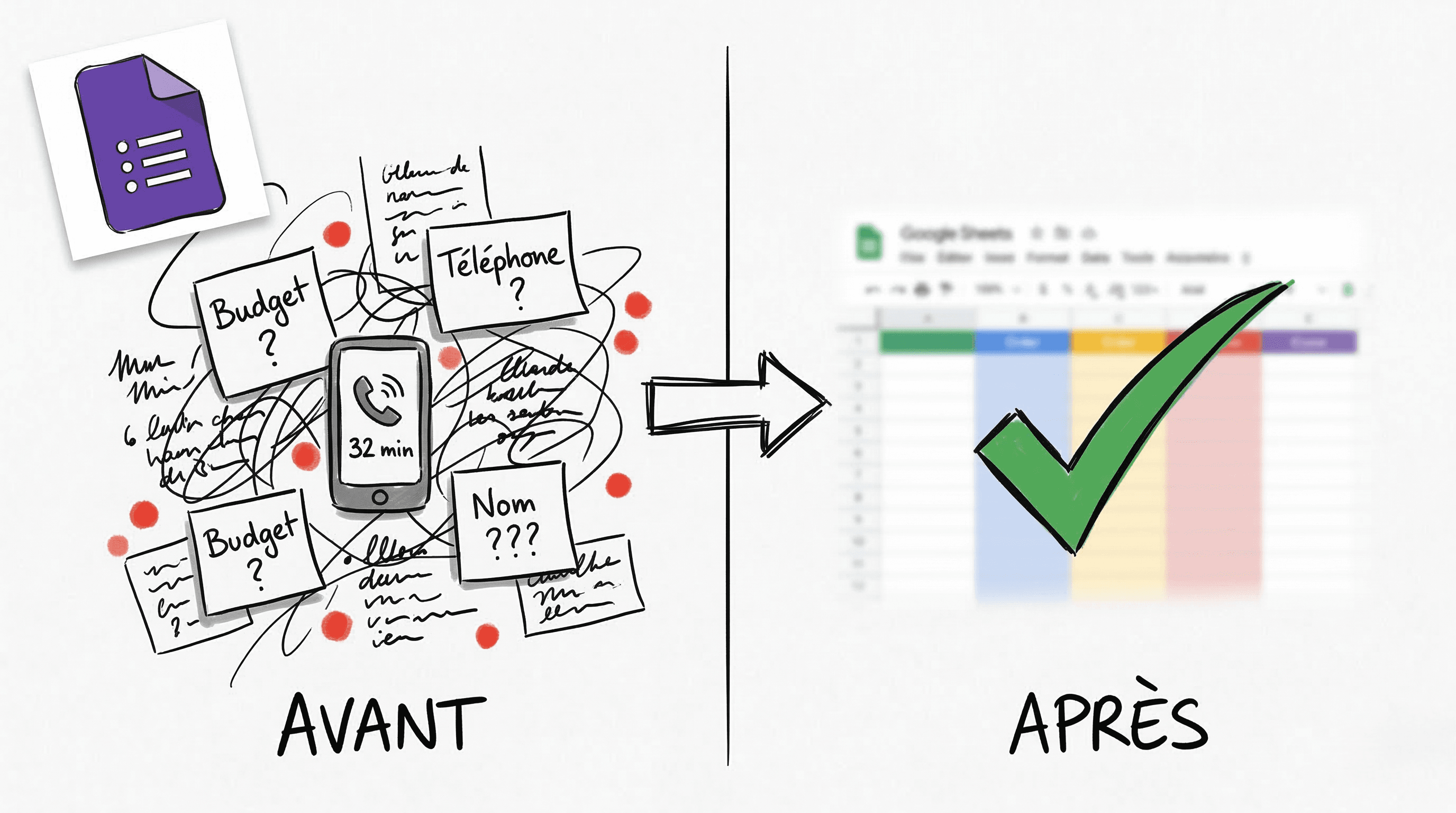 Crée ton formulaire d'intake client avec Google Forms (guide pas à pas)