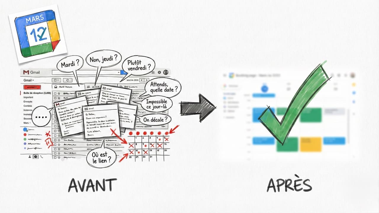 Google Calendar remplace Calendly : crée ta page de RDV gratuite